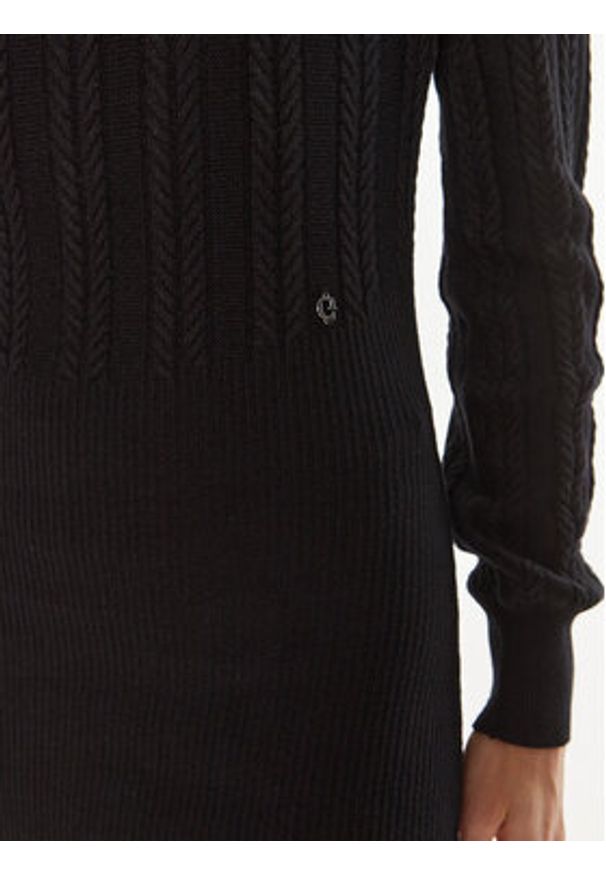 Guess Sukienka dzianinowa Livia W4BK08 Z2V42 Czarny Regular Fit. Kolor: czarny. Materiał: syntetyk