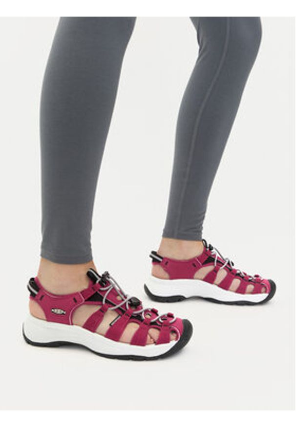 keen - Keen Sandały Astoria West Sandal 1030147 Różowy. Kolor: różowy. Materiał: materiał