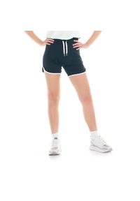 LEONE 1947 APPAREL - Czarno-białe spodenki damskie. Kolor: czarny. Materiał: tkanina. Sport: fitness