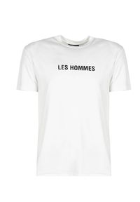Les Hommes T-shirt | LF224302-0700-1009 | Grafic Print | Mężczyzna | Biały. Okazja: na co dzień. Kolor: biały. Materiał: bawełna. Wzór: nadruk. Styl: casual #7