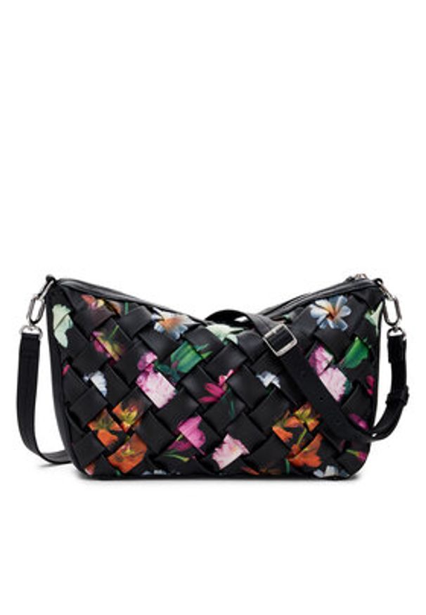 Desigual Torebka 25SAXPBQ Czarny. Kolor: czarny. Materiał: skórzane