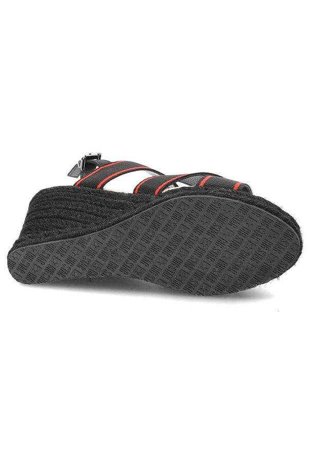 Big-Star - Czarne Sandały Big Star Stylowe Espadryle Damskie. Kolor: czarny. Materiał: materiał. Szerokość cholewki: normalna. Styl: elegancki