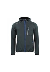 PEAK MOUNTAIN - Kurtka polarshell Peak Mountain. Kolor: wielokolorowy, niebieski, czarny. Sport: turystyka piesza #1