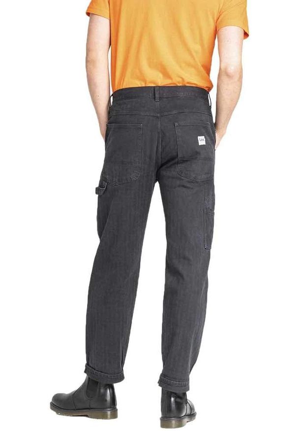 Lee - LEE CARPENTER MĘSKIE SPODNIE MATERIAŁOWE HERRINGBONE L75KDZCT 112120935. Materiał: materiał