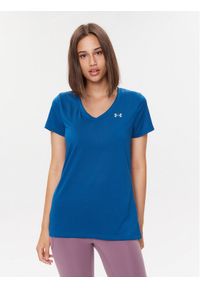 Under Armour T-Shirt Tech Ssv - Solid 1255839 Niebieski Loose Fit. Kolor: niebieski. Materiał: syntetyk