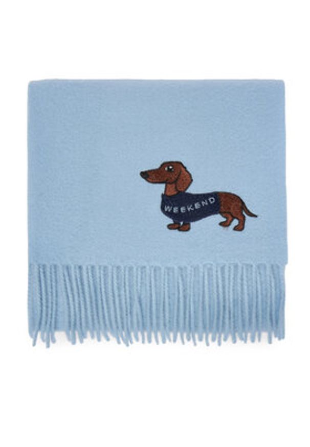 Weekend Max Mara Szalik Fascia 2615541034 Błękitny. Kolor: niebieski. Materiał: wełna