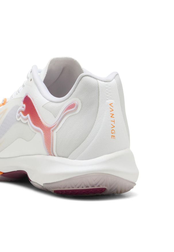 Puma - Damskie buty do piłki ręcznej Vantage NITRO™ PUMA. Kolor: pomarańczowy, żółty, fioletowy, wielokolorowy, biały. Sport: piłka ręczna