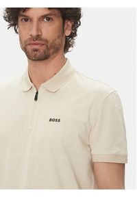BOSS Polo Philix Pima 50538177 Beżowy Regular Fit. Typ kołnierza: polo. Kolor: beżowy. Materiał: bawełna #4