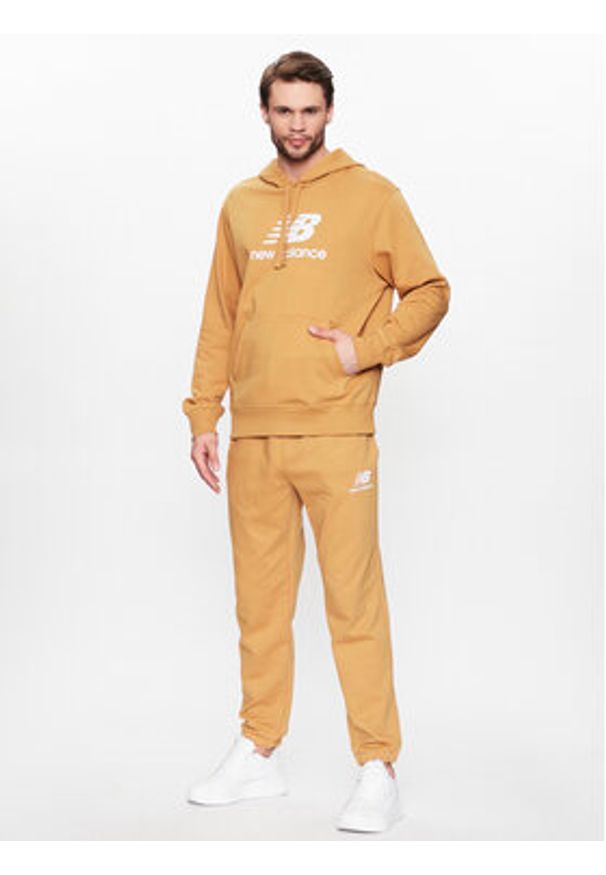New Balance Bluza MT31537 Pomarańczowy Relaxed Fit. Kolor: pomarańczowy. Materiał: bawełna