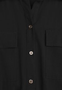 Renee - Czarny Koszulowy Kombinezon Bez Rękawów z Bawełny i Wiskozy z Baskinką Tefnor. Kolor: czarny. Materiał: wiskoza, bawełna. Długość rękawa: bez rękawów. Sezon: lato. Styl: boho #2