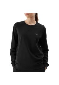 4f - Bluza 4F WSS24TSWSF095420S - czarna. Kolor: czarny. Materiał: bawełna, poliester. Styl: klasyczny, sportowy #1