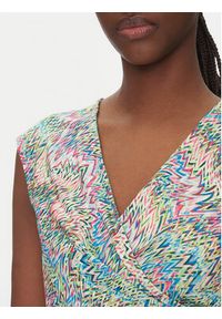 Morgan Bluzka 251-DPOPPA Kolorowy Slim Fit. Materiał: syntetyk. Wzór: kolorowy #4