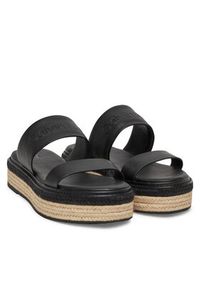 Calvin Klein Espadryle Flatform Wedge Slide - He HW0HW02374 Czarny. Kolor: czarny. Materiał: skóra #5