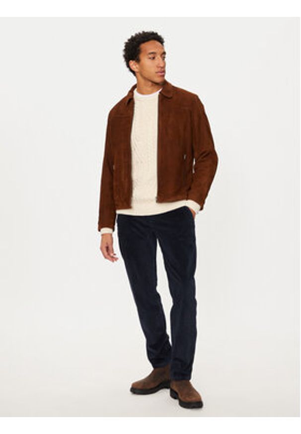 JOOP! Jeans Spodnie materiałowe 15 JJF-Matthew101-W 30043861 Granatowy Modern Fit. Kolor: niebieski. Materiał: sztruks
