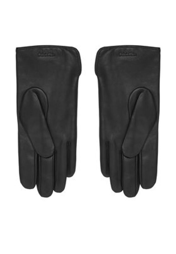 Calvin Klein Rękawiczki Damskie LV04F9008G Czarny. Kolor: czarny. Materiał: skóra