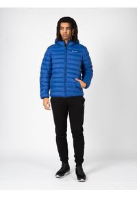 Champion Kurtka | 218075 | Mężczyzna | Niebieski. Typ kołnierza: kaptur. Kolor: niebieski. Materiał: poliamid. Wzór: nadruk. Styl: elegancki, sportowy #1