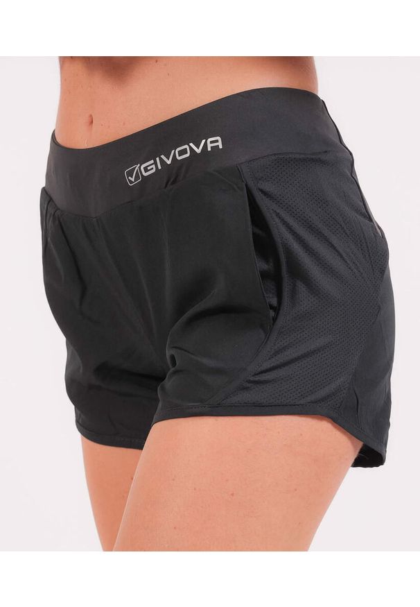 Givova damskie szorty XL - bezszwowe, krótkie. Kolor: czarny. Długość: krótkie. Sezon: lato