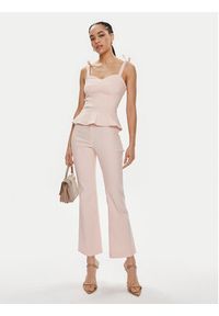 Guess Spodnie materiałowe Ornella W4GB18 WG492 Różowy Regular Fit. Kolor: różowy. Materiał: syntetyk, wiskoza #5
