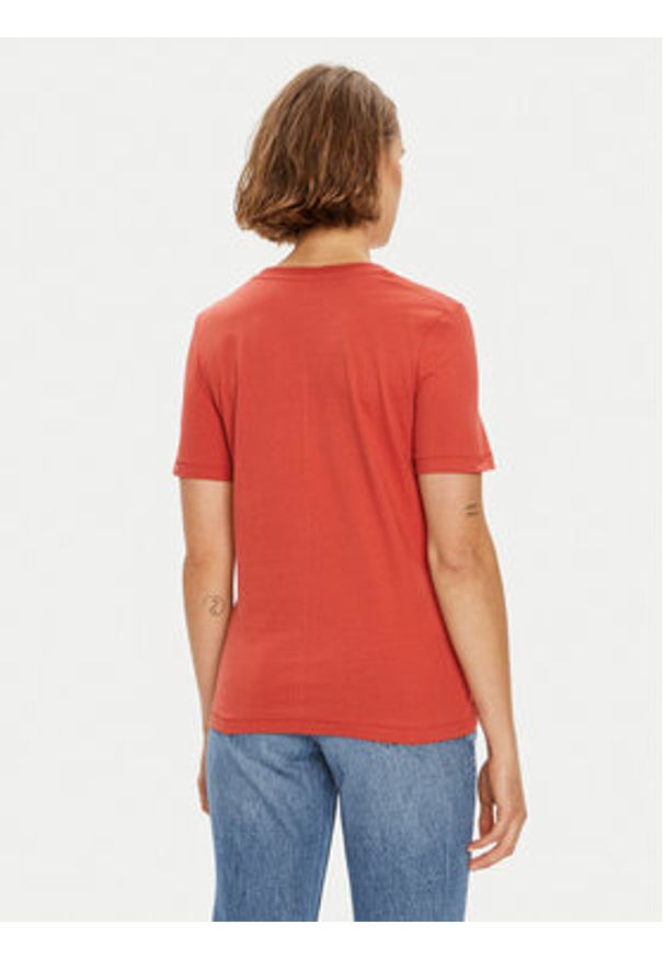 TOMMY HILFIGER - Tommy Hilfiger T-Shirt Script WW0WW42589 Czerwony Regular Fit. Kolor: czerwony. Materiał: bawełna