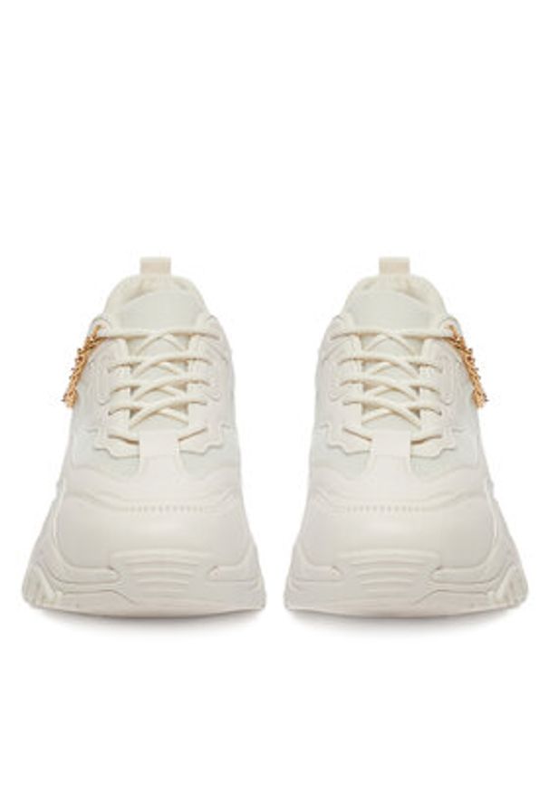 DeeZee Sneakersy NF142 Beżowy. Kolor: beżowy. Materiał: skóra