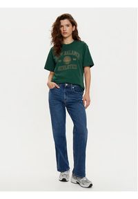 New Balance T-Shirt WT43548 Zielony Oversize. Kolor: zielony. Materiał: bawełna