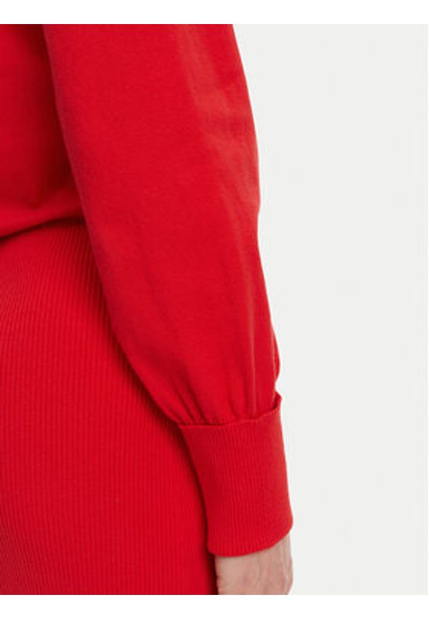French Connection Sukienka dzianinowa 71YAU Czerwony Regular Fit. Kolor: czerwony. Materiał: bawełna