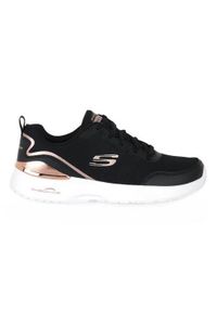 skechers - Buty do chodzenia damskie Skechers Skech Air. Zapięcie: sznurówki. Kolor: czarny. Materiał: materiał. Szerokość cholewki: normalna. Sport: turystyka piesza