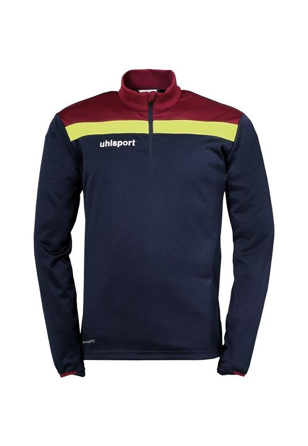 UHLSPORT - Bluza piłkarska męska Uhlsport Offense 23 1/4 zip. Kolor: niebieski, czerwony, wielokolorowy. Sport: piłka nożna