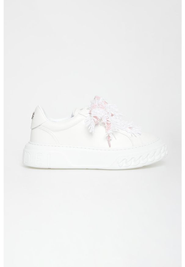 Casadei - Sneakersy damskie skórzane CASADEI. Materiał: skóra