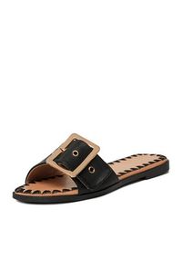 DeeZee Klapki 760-4 Czarny. Kolor: czarny. Materiał: skóra #3
