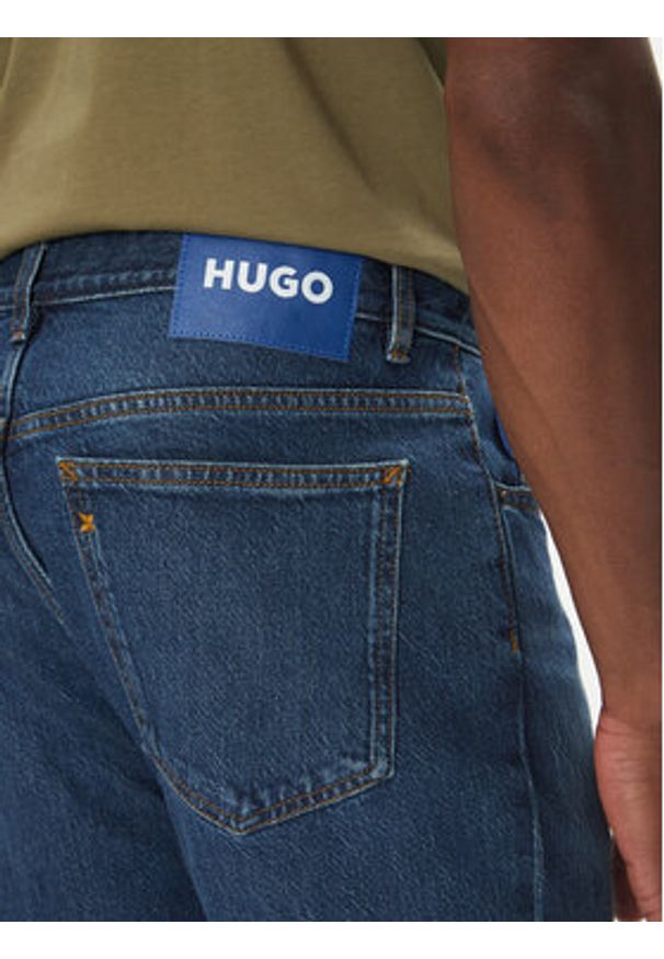 Hugo - HUGO Jeansy Ash 50541583 Granatowy Regular Fit. Kolor: niebieski
