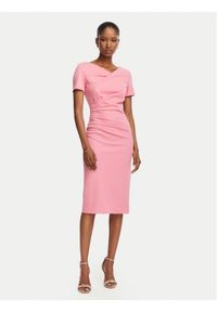 Rinascimento Sukienka koktajlowa CFC0129420003 Różowy Slim Fit. Kolor: różowy. Materiał: syntetyk. Styl: wizytowy #1