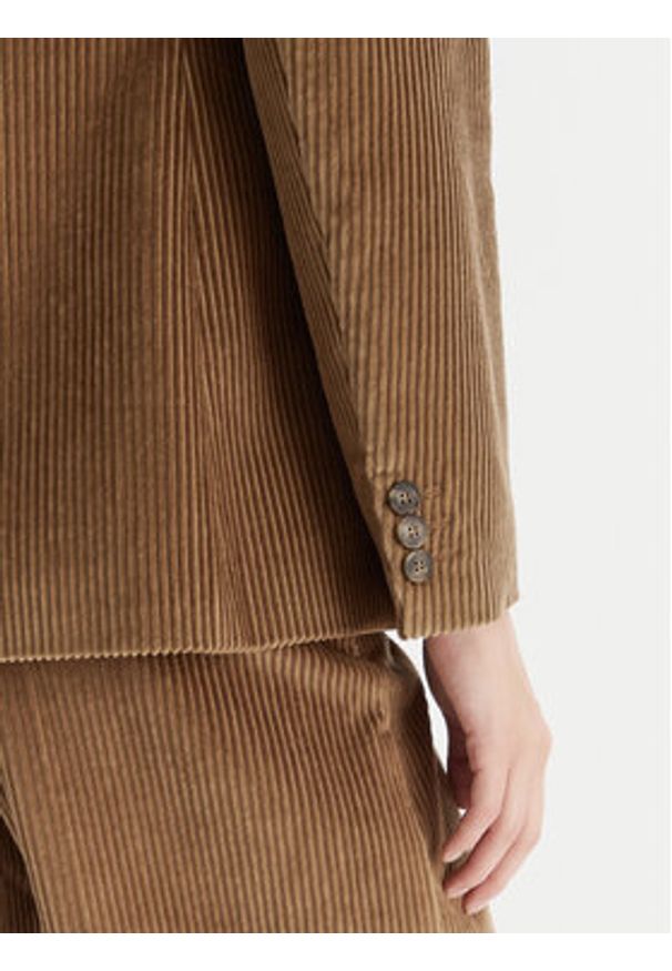 Weekend Max Mara Marynarka Katanga 2525046062 Brązowy Regular Fit. Kolor: brązowy. Materiał: sztruks, bawełna
