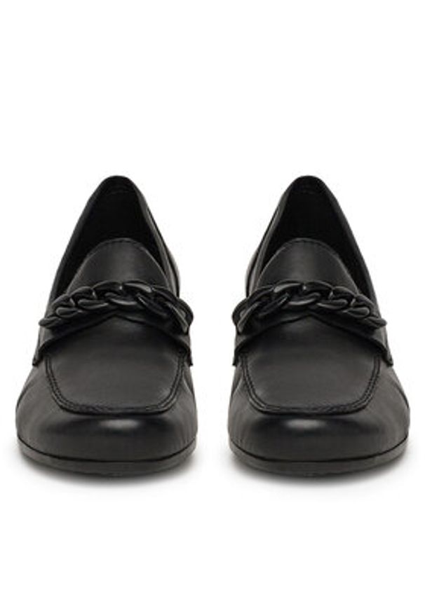 Rieker Loafersy 41660-00 Czarny. Kolor: czarny. Materiał: skóra