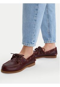 Timberland Półbuty Classic Boat TB0A2Q9XEIW1 Bordowy. Kolor: czerwony. Materiał: skóra #6