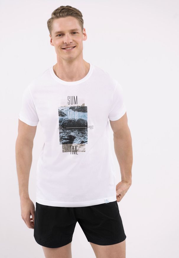 Volcano - Szorty plażowe, Regular Fit, P-MAXIN. Materiał: poliamid, materiał