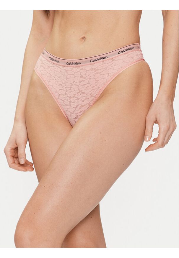 Calvin Klein Underwear Figi brazylijskie 000QD5233E Koralowy. Kolor: pomarańczowy. Materiał: syntetyk