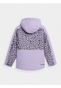 4f - Kurtka narciarska membrana 8 000 dziewczęca. Okazja: na co dzień. Kolor: fioletowy. Materiał: syntetyk, puch. Sezon: zima. Styl: casual. Sport: narciarstwo #2