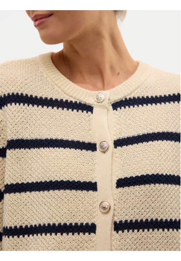 Vero Moda Kardigan Amazing 10319138 Beżowy Regular Fit. Kolor: beżowy. Materiał: syntetyk