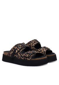 D.Franklin Klapki DFSH414003 Brązowy. Kolor: brązowy. Materiał: materiał #6