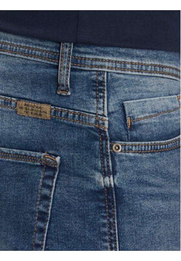 Blend Szorty jeansowe 20713328 Niebieski Relaxed Fit. Kolor: niebieski. Materiał: bawełna