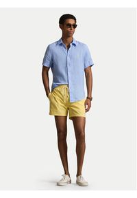 Polo Ralph Lauren Koszula 710968912501 Niebieski Regular Fit. Typ kołnierza: polo. Kolor: niebieski. Materiał: len #5