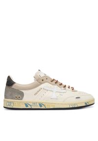 Premiata Sneakersy Bskt Clay Var 8163 Kremowy. Kolor: kremowy. Materiał: skóra #1