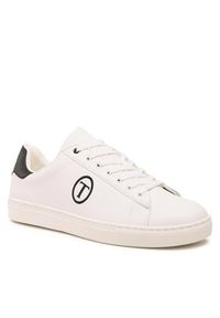 Trussardi Jeans - Trussardi Sneakersy 77A00511 Biały. Kolor: biały. Materiał: skóra #5