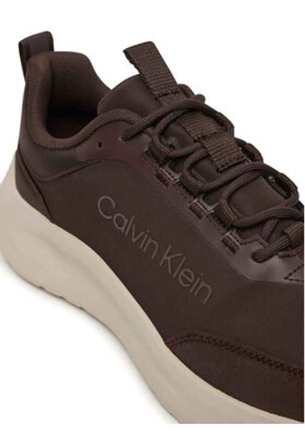 Calvin Klein Sneakersy Light Eva Runner Nyl-Sue HW0HW03149 Brązowy. Kolor: brązowy. Materiał: materiał