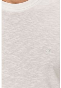 Calvin Klein - Longsleeve. Okazja: na co dzień. Kolor: biały. Materiał: bawełna, dzianina. Długość rękawa: długi rękaw. Wzór: gładki. Styl: casual #3