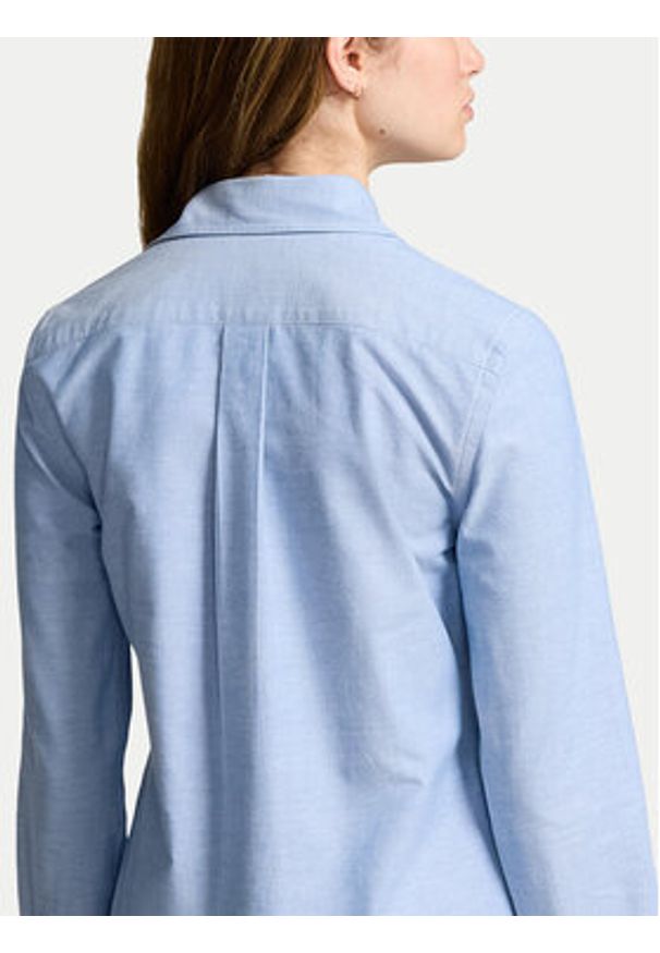 Polo Ralph Lauren Koszula 211941520001 Niebieski Slim Fit. Typ kołnierza: polo. Kolor: niebieski. Materiał: bawełna