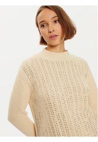 LOLA CASADEMUNT Sweter LF2411010 Écru Regular Fit. Materiał: bawełna