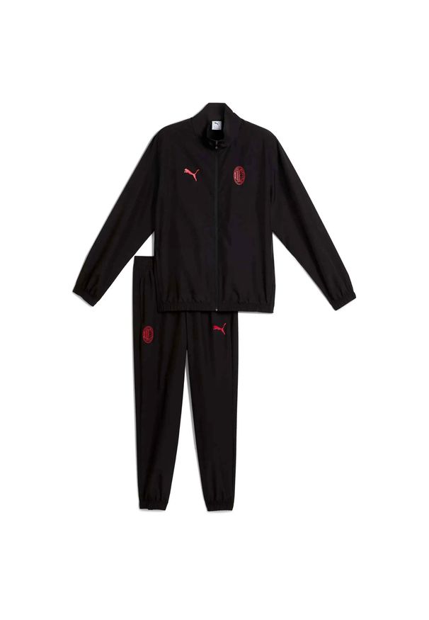 Puma Acm Ftbless Tkana Bluza Z Fansuitem Dorośli. Kolor: czarny. Materiał: dresówka. Sport: piłka nożna