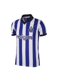 COPA FOOTBALL - Koszulka retro dla dorosłych - FC Porto 1986-87 - Niebiesko-Biała. Kolor: biały. Sport: piłka nożna